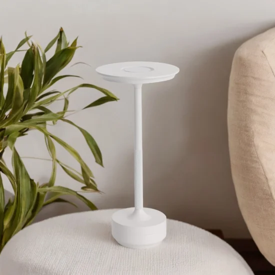 CANDEEIRO DE MESA LED RECARREGÁVEL SEM FIOS 213LM BRANCO IP44 ESTIVA