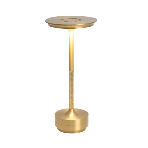 CANDEEIRO DE MESA LED RECARREGÁVEL SEM FIOS 213LM DOURADO IP44 ESTIVA CANDEEIRO DE MESA LED RECARREGÁVEL SEM FIOS 213LM DOURADO IP44 ESTIVA