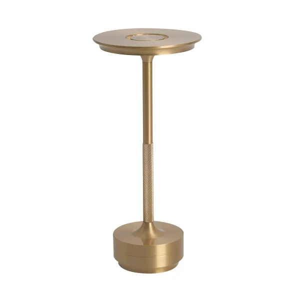 CANDEEIRO DE MESA LED RECARREGÁVEL SEM FIOS 213LM DOURADO IP44 ESTIVA CANDEEIRO DE MESA LED RECARREGÁVEL SEM FIOS 213LM DOURADO IP44 ESTIVA