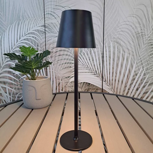 CANDEEIRO DE MESA LED RECARREGÁVEL SEM FIOS 229LM PRETO IP44 SIRANA CANDEEIRO DE MESA LED RECARREGÁVEL SEM FIOS 229LM PRETO IP44 SIRANA