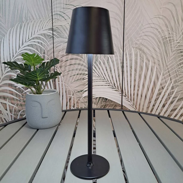 CANDEEIRO DE MESA LED RECARREGÁVEL SEM FIOS 229LM PRETO IP44 SIRANA CANDEEIRO DE MESA LED RECARREGÁVEL SEM FIOS 229LM PRETO IP44 SIRANA