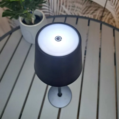 CANDEEIRO DE MESA LED RECARREGÁVEL SEM FIOS 229LM PRETO IP44 SIRANA CANDEEIRO DE MESA LED RECARREGÁVEL SEM FIOS 229LM PRETO IP44 SIRANA