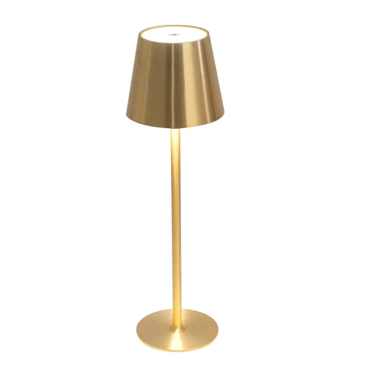 CANDEEIRO DE MESA LED RECARREGÁVEL SEM FIOS 229LM DOURADO IP44 SIRANA 2