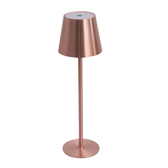 CANDEEIRO DE MESA LED RECARREGÁVEL SEM FIOS 229LM DOURADO ROSÉ IP44 SIRANA 2