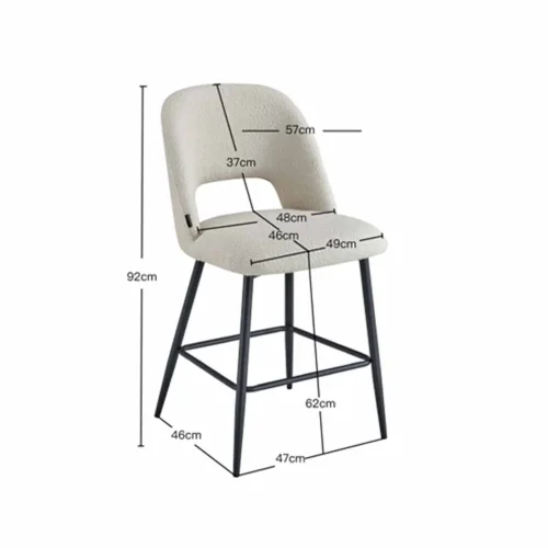 BANCO ESTOFADO BRANCO EBONY