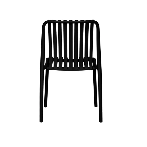 CADEIRA DE JARDIM EM POLIPROPILENO PRETA EOLIA