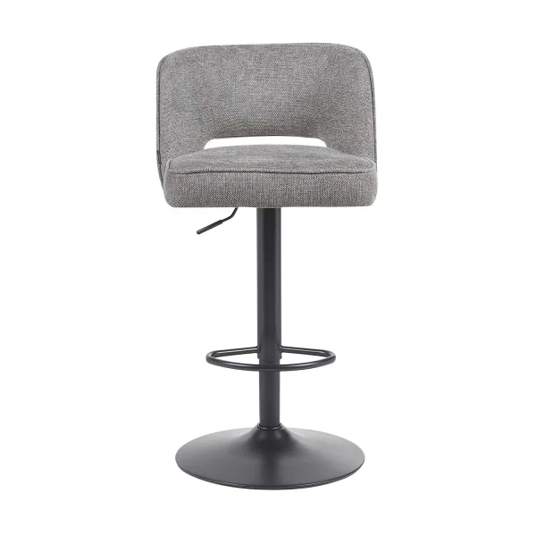 BANCO ALTO ESTOFADO CINZENTO ESCURO LISBOA