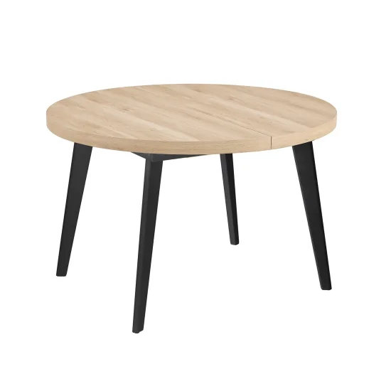 MESA DE JANTAR EXTENSÍVEL NATURAL/PRETO SKADI