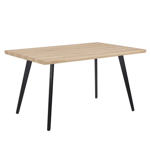 MESA DE JANTAR RETANGULAR NATURAL/PRETO SOREN