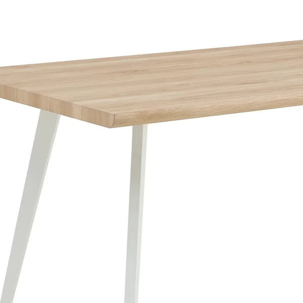 MESA DE JANTAR RETANGULAR NATURAL/BRANCO SOREN
