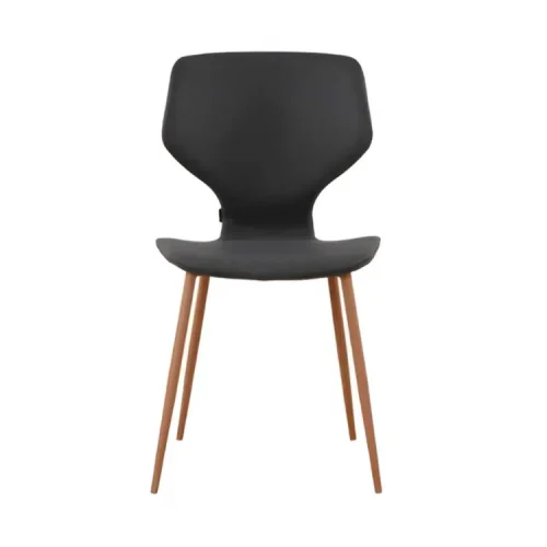 CADEIRA UPPLAND PU CINZENTO MARENGO PERNAS COR FAIA