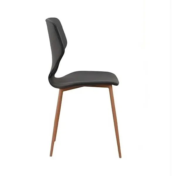 CADEIRA UPPLAND PU CINZENTO MARENGO PERNAS COR FAIA