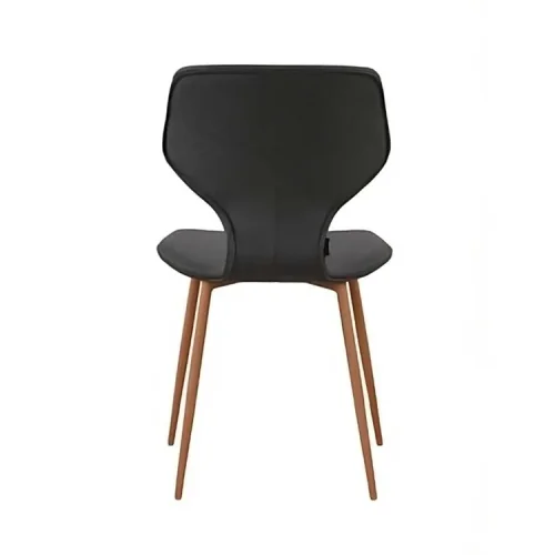 CADEIRA UPPLAND PU CINZENTO MARENGO PERNAS COR FAIA