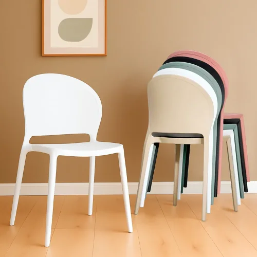 CADEIRA EMPILHÁVEL HARLEM BRANCA