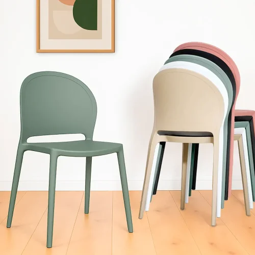 CADEIRA EMPILHÁVEL KALE HARLEM VERDE