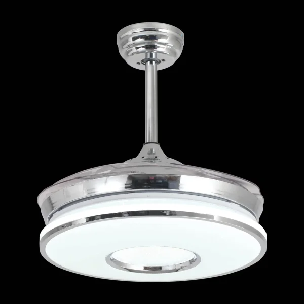 VENTOINHA DE TETO LED 32W 4 PÁS RETRÁTEIS WAKANA