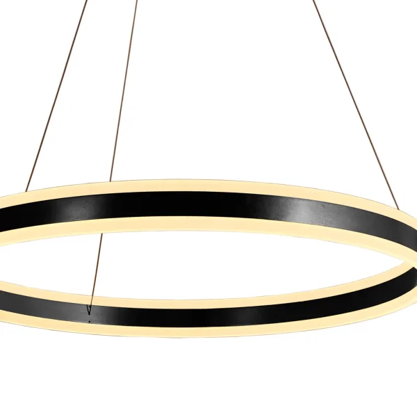 CANDEEIRO DE TETO LED 51W 3000K-6000K PRETO ISADORA