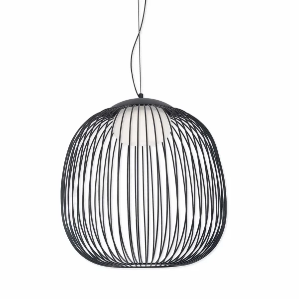 CANDEEIRO DE TETO SUSPENSO LED 13W 3000K-4000K-6000K Ø40CM PRETO ARVEN