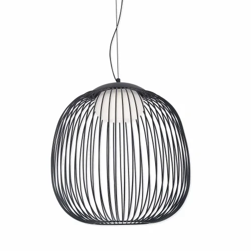 CANDEEIRO DE TETO SUSPENSO LED 13W 3000K-4000K-6000K Ø40CM PRETO ARVEN