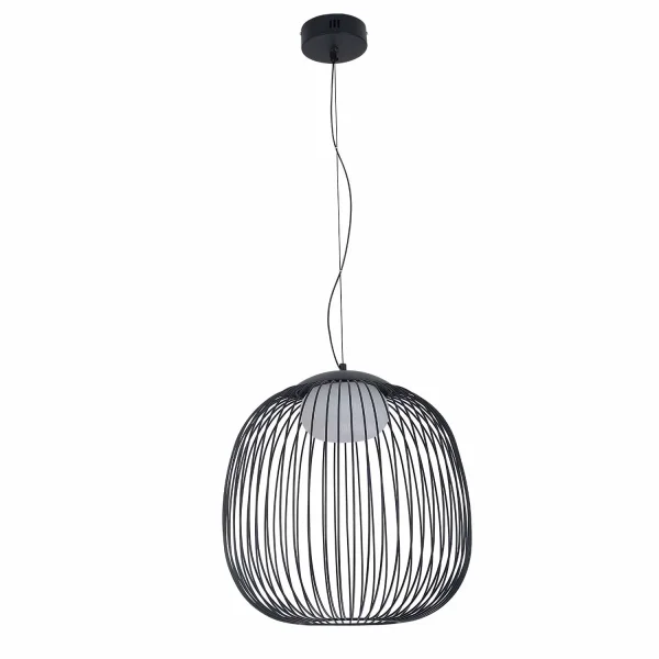 CANDEEIRO DE TETO SUSPENSO LED 13W 3000K-4000K-6000K Ø40CM PRETO ARVEN