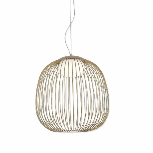 CANDEEIRO DE TETO SUSPENSO LED 13W 3000K-4000K-6000K Ø40CM DOURADO ARVEN
