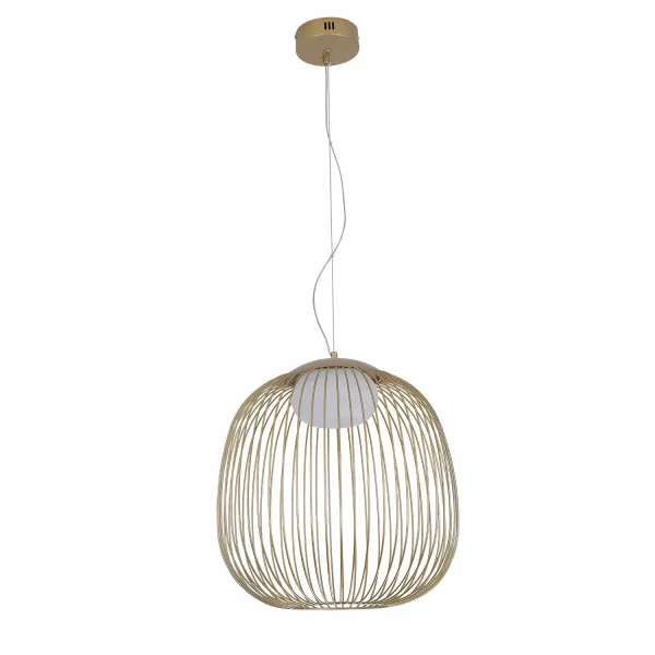 CANDEEIRO DE TETO SUSPENSO LED 13W 3000K-4000K-6000K Ø40CM DOURADO ARVEN