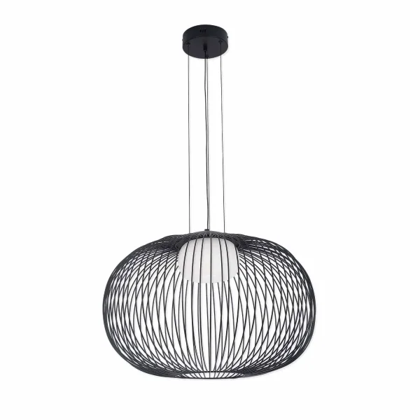 CANDEEIRO DE TETO LED 15W 3000K-4000K-6000K Ø60CM PRETO ARVEN