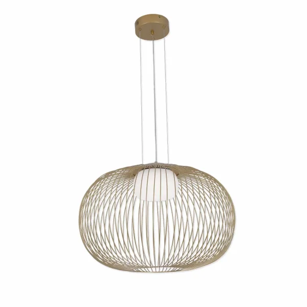 CANDEEIRO DE TETO LED 15W 3000K-4000K-6000K Ø60CM DOURADO ARVEN