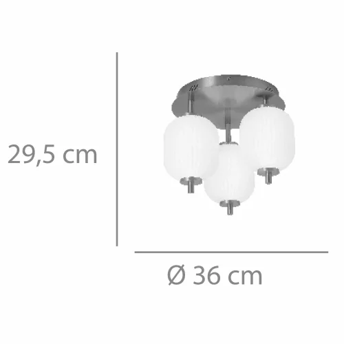 PLAFÄO LED 3 LUZES 30W 3000-6000K ANEKA