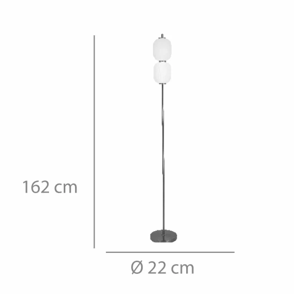 CANDEEIRO DE PÉ LED 16W 3000–6000K TÁTIL ANEKA