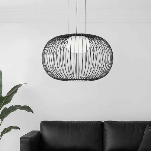 CANDEEIRO DE TETO LED 15W 3000K-4000K-6000K Ø60CM PRETO ARVEN