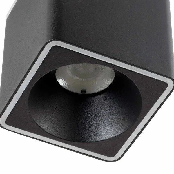 FOCO DE SUPERFÍCIE QUADRADO LED 14W 4000K 9x9CM PRETO