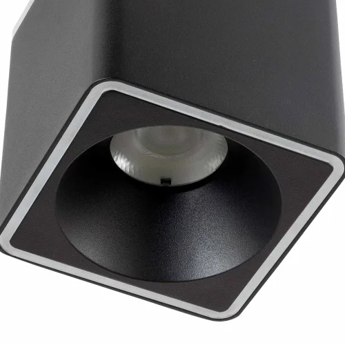 FOCO DE SUPERFÍCIE QUADRADO LED 14W 4000K 9x9CM PRETO