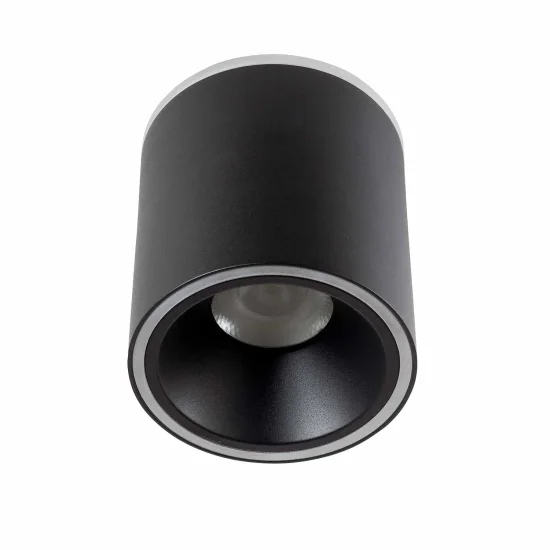 FOCO DE SUPERFÍCIE CILÍNDRICO LED 25W 4000K Ø12 CM PRETO