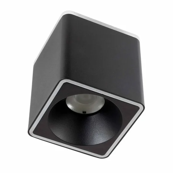 FOCO DE SUPERFÍCIE QUADRADO LED 25W 4000K 12x12CM PRETO