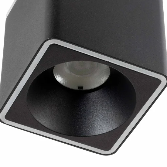FOCO DE SUPERFÍCIE QUADRADO LED 25W 4000K 12x12CM PRETO 2