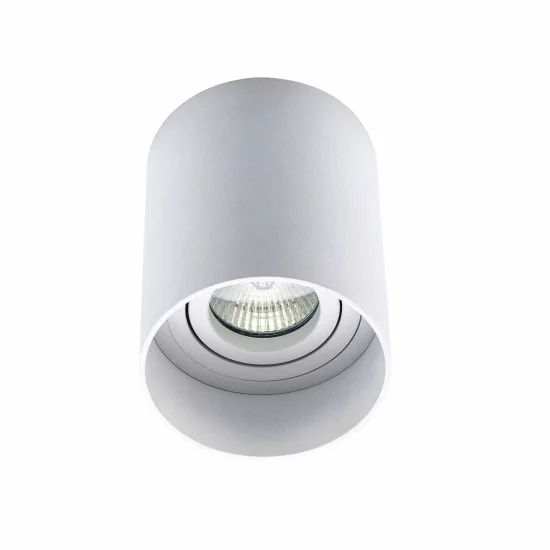 FOCO DE SUPERFÍCIE CILÍNDRICO GU10 ORIENTÁVEL Ø9CM BRANCO