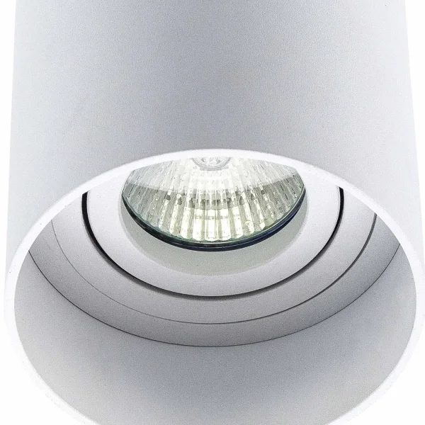 FOCO DE SUPERFÍCIE CILÍNDRICO GU10 ORIENTÁVEL Ø9CM BRANCO