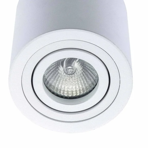 FOCO DE SUPERFÍCIE CILÍNDRICO GU10 ORIENTÁVEL Ø9 CM BRANCO