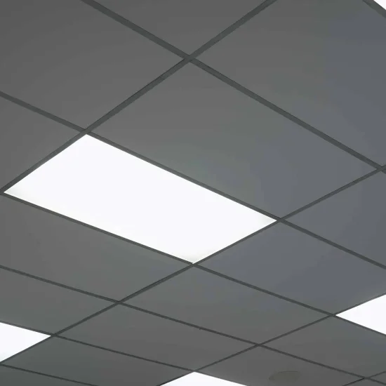 PLAFON DE TETO DE SUPERFÍCIE LED 28W 30x60cm SELECTOR COR ALUMÍNIO BRANCO 2