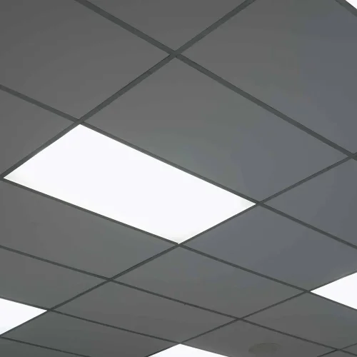 PLAFON DE TETO DE SUPERFÍCIE LED 28W 30x60cm SELECTOR COR ALUMÍNIO BRANCO