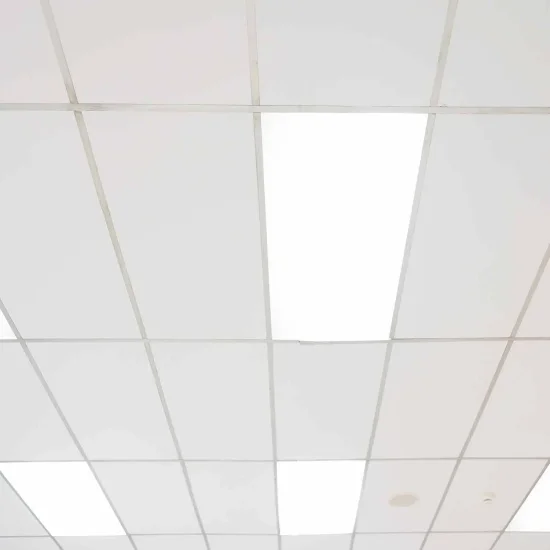 PLAFÓN LED DE SUPERFICIE 48W 4859 LM 30x120cm SELECTOR COLOR ALUMINIO BLANCO 2