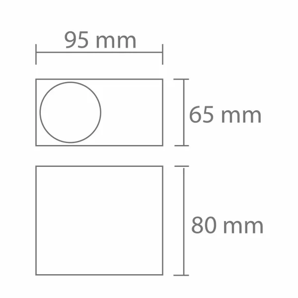 APLIQUE EXTERIOR TANGO GU10 BRANCO
