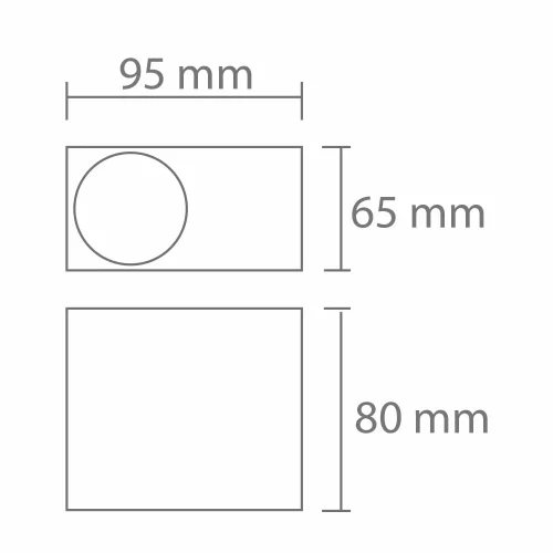APLIQUE EXTERIOR TANGO GU10 BRANCO