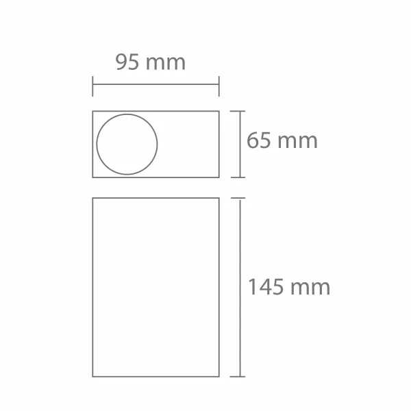 APLIQUE EXTERIOR FEROX 2 LUZES GU10 BRANCO