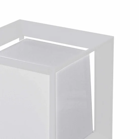 CANDEEIRO PARA MURO EXTERIOR SNOWDROP 16CM E27 BRANCO IP54 2