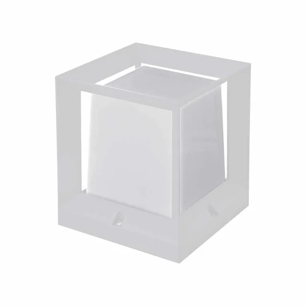 CANDEEIRO PARA MURO EXTERIOR SNOWDROP 16CM E27 BRANCO IP54