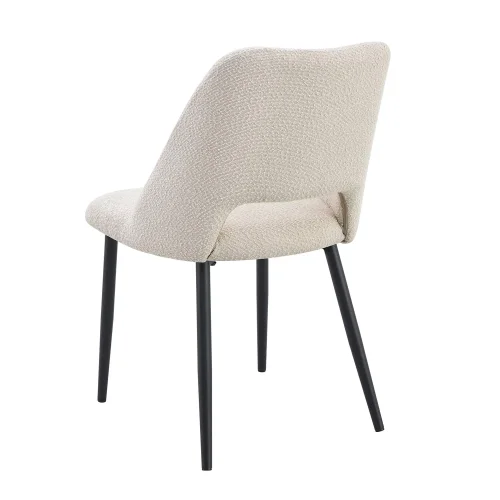 CADEIRA DE JANTAR ESTOFADA AREIA EBONY