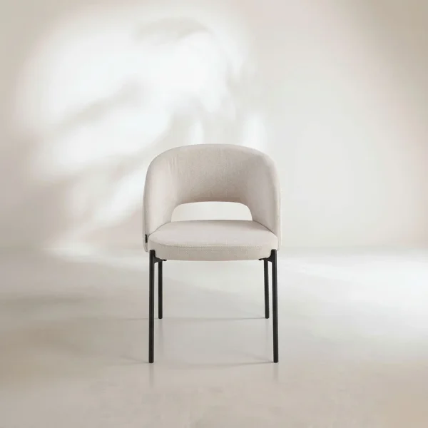 CADEIRA ESTOFADA AREIA CLOTILDE