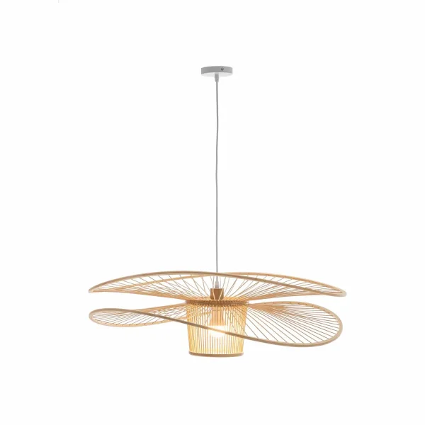 CANDEEIRO DE TETO EM MADEIRA Ø60CM E27 PORTOBELO